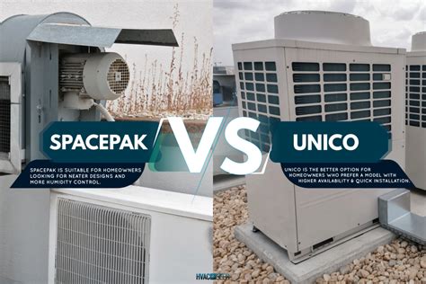 spacepak vs unico hvac.